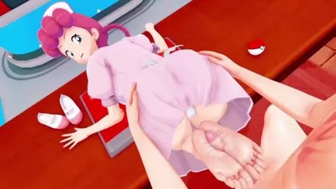 Nurse Joy's footjob