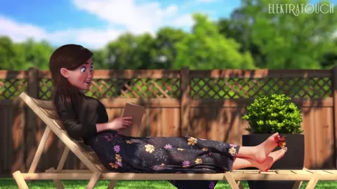 Foot Tickled by Butterfly