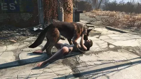 Nora needs Dog meat in her pussy