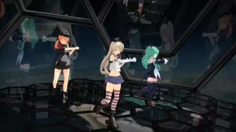 Shimakaze, Yamakaze & Prinz - Electro World [MMD R18] Yokeke