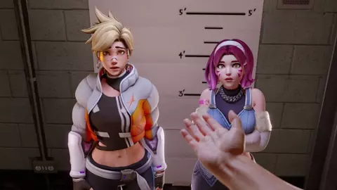 Tracer & D.Va - In Trouble [Topless&NoMale][TheCount][NO WM]