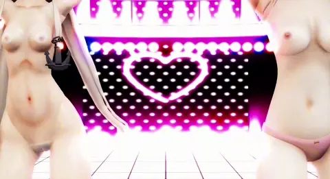 Shimakaze & Prinz - On Stage (ver. 2) [MMD R18] MMDYaro