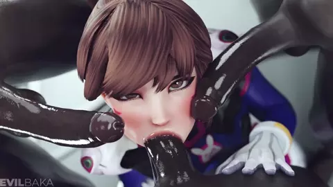 [Evilbaka] D.VA - Gang Blowjob (Blacked) (4k)
