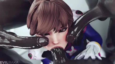 [Evilbaka] D.VA - Gang Blowjob (Blacked) (4k)