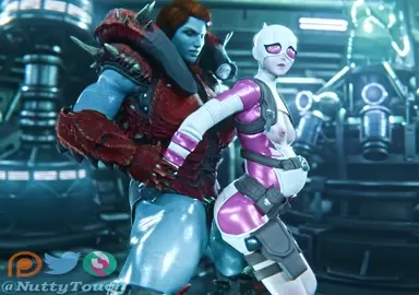 Lady Hellbender X Gwen - [Futa/Fem] [NuttyTouch]