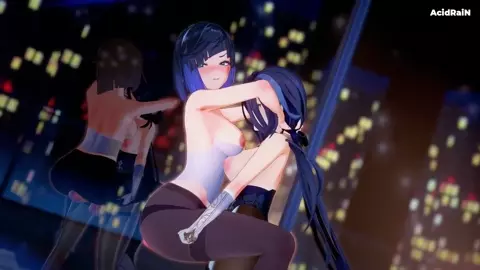 108【Genshin impact】Yelan x Clorinde Futa sex [sound/NTR]