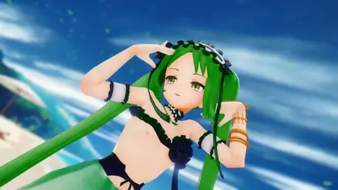Stheno Undress Dance Hentai Fate Grand Order Beach POP IN 2 Song Small Tits MMD 3D