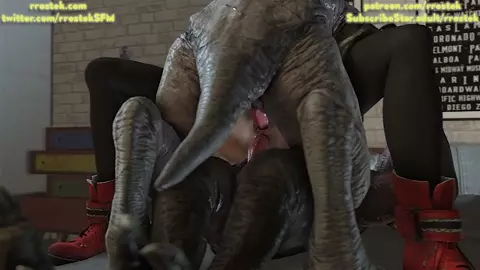 Tifa Lockhart fucked by two rat monsters