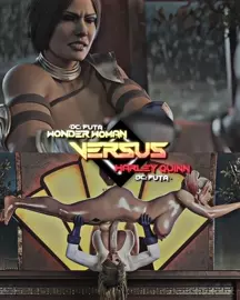 (Futa) Wonder-Woman vs Harley Quinn (WIS)