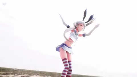 Shimakaze - Deep Blue Town [MMD R15] Iwayen