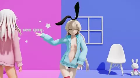 Shimakaze & Ro500 - Chocolate Cream [MMD R15] Moeyasui Koneko