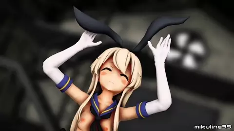 Shimakaze - Rabbit Hole [MMD R18] Mikuline39