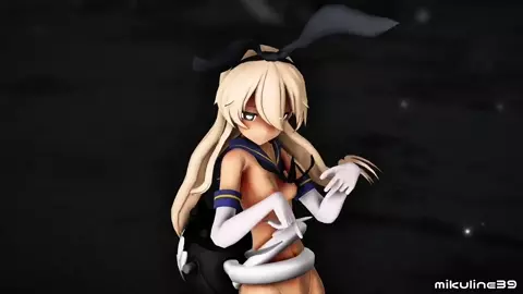 Shimakaze - Rabbit Hole [MMD R18] Mikuline39