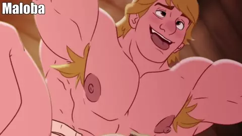 Kristoff in Oaken's sauna