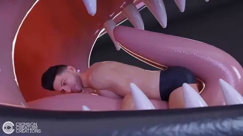 Oral vore by crimsoncreature