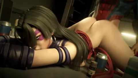 Spider-Sai's Sticky Situation [midnightswamie]