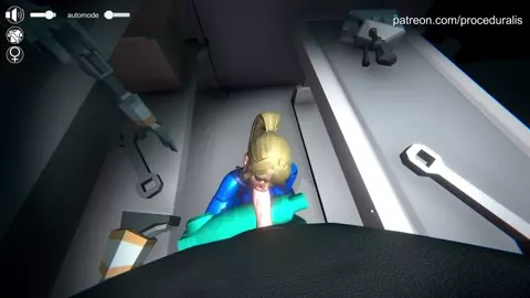 Samus in a gear shop (proceduralis)