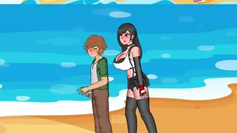 Tifa NTR Gangbangbang At the Beach