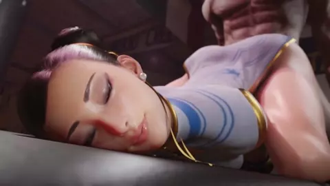 Another stress relief session after a good workout for Chun-Li. [Red404]