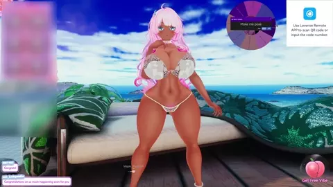 Pink flower bimbo loves getting dicked~!