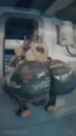 Poker Face Robot twerking his huge ass