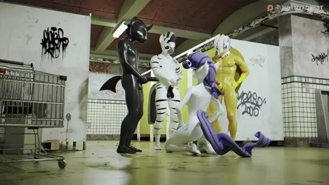 Hornyforest - Toilet gangbang