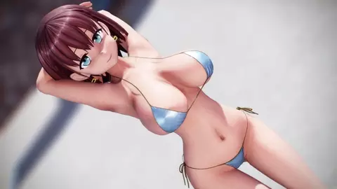 Ai-chan's boobs are super bouncy (白牙＠ホワイトファング) Bikini