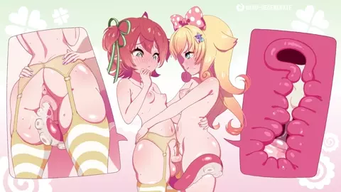 futanari girl creampied her friend