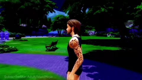 Hot young busty girl gets fucked by three men outside