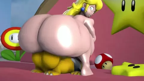 Princess Peach fucked by Bowser Jr.
