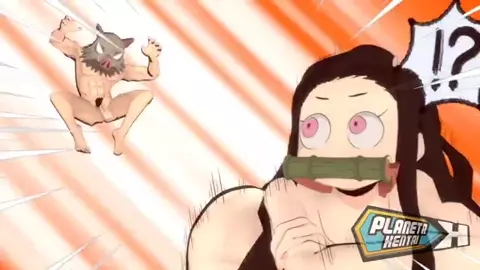 Nezuko getting fucked in the ass at demon slayer hotsprings! Spanish