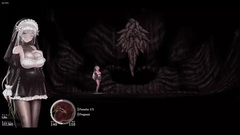 Sinisistar 2 - Lilia gives birth to Abomination Broodling.