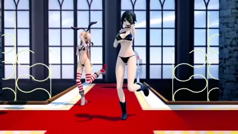 Shimakaze & RWBY - Burenai Ai De [MMD R15] SerahMMD