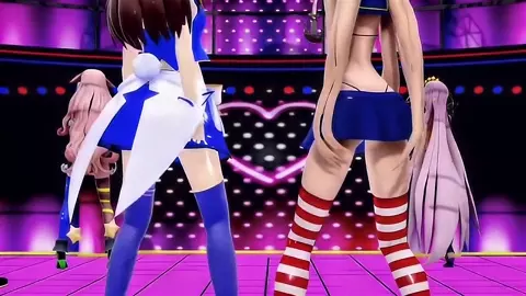 Shimakaze, Sora & Girls - Sweet Devil [MMD R15] RubyMMD