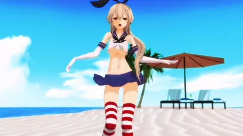 Shimakaze - Shake It [MMD R18] raWfOdoG