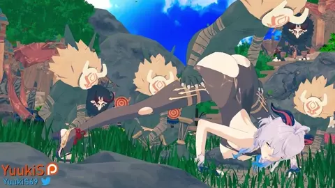 Genshin Impact Ganyu X Hilichurls Compilation