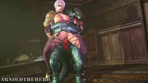 Ivy Valentine sitting on Lizard