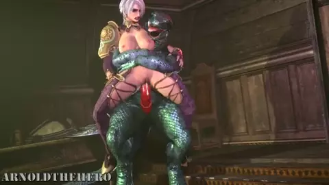 Ivy Valentine sitting on Lizard