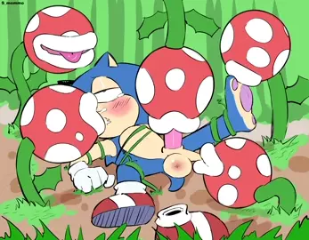 Piranha Plant Caught Sonic