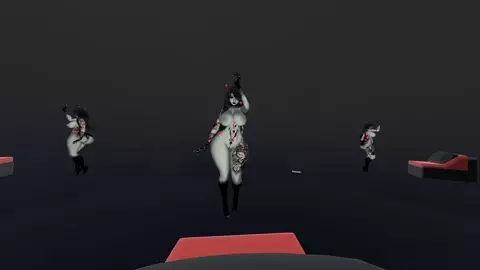 vrc goth girl nude dancing  vid