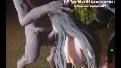 NEZUKO surprised by monsters while sleeping