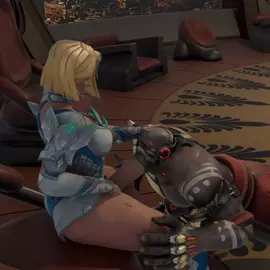 Emma Frost fucks Doomfist in the Jedi Chambers