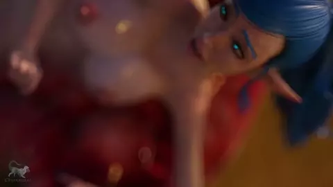 Horny Elf Slut Loves Tentacle Fucking