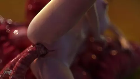 Horny Elf Slut Loves Tentacle Fucking