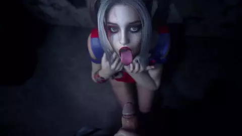 Harley Quinn facial