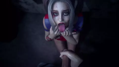 Harley Quinn facial