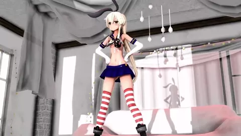 Shimakaze - Retry Rendezvous [MMD R18] RubyMMD