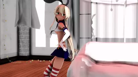 Shimakaze - Retry Rendezvous [MMD R18] RubyMMD