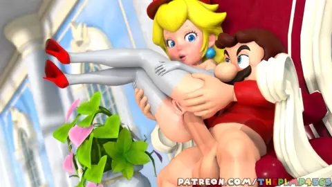 Mario X Peach Throne Room Anal Fuck