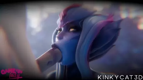 Evelynn sucking[kinkycat3d][4k 60fps]